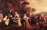 MIJTENS, Jan The Family of Willem Van Der Does s France oil painting reproduction